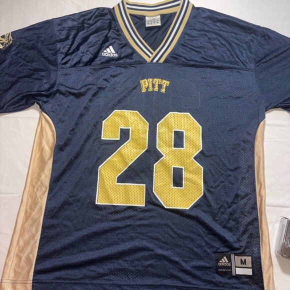 Y2K Pitt Panthers Football Jersey Adidas Size Adult Medium #28 - Picture 1 of 8
